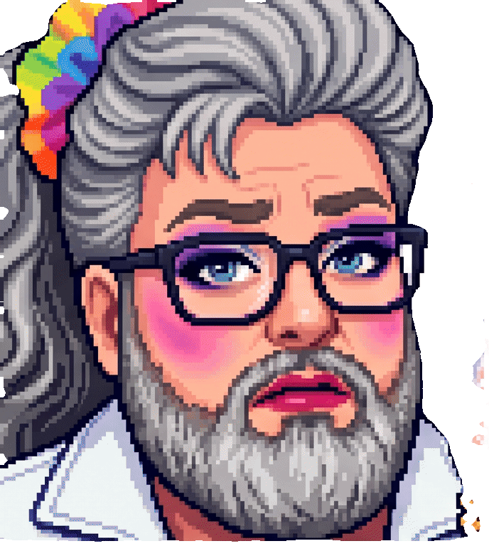 Surprised animated pixel emoji